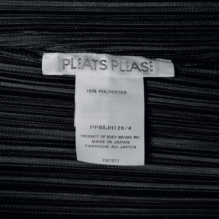 Pleats Please Issey Miyake Monthly Colors August micro-pleated short sleeve maxi dress in black