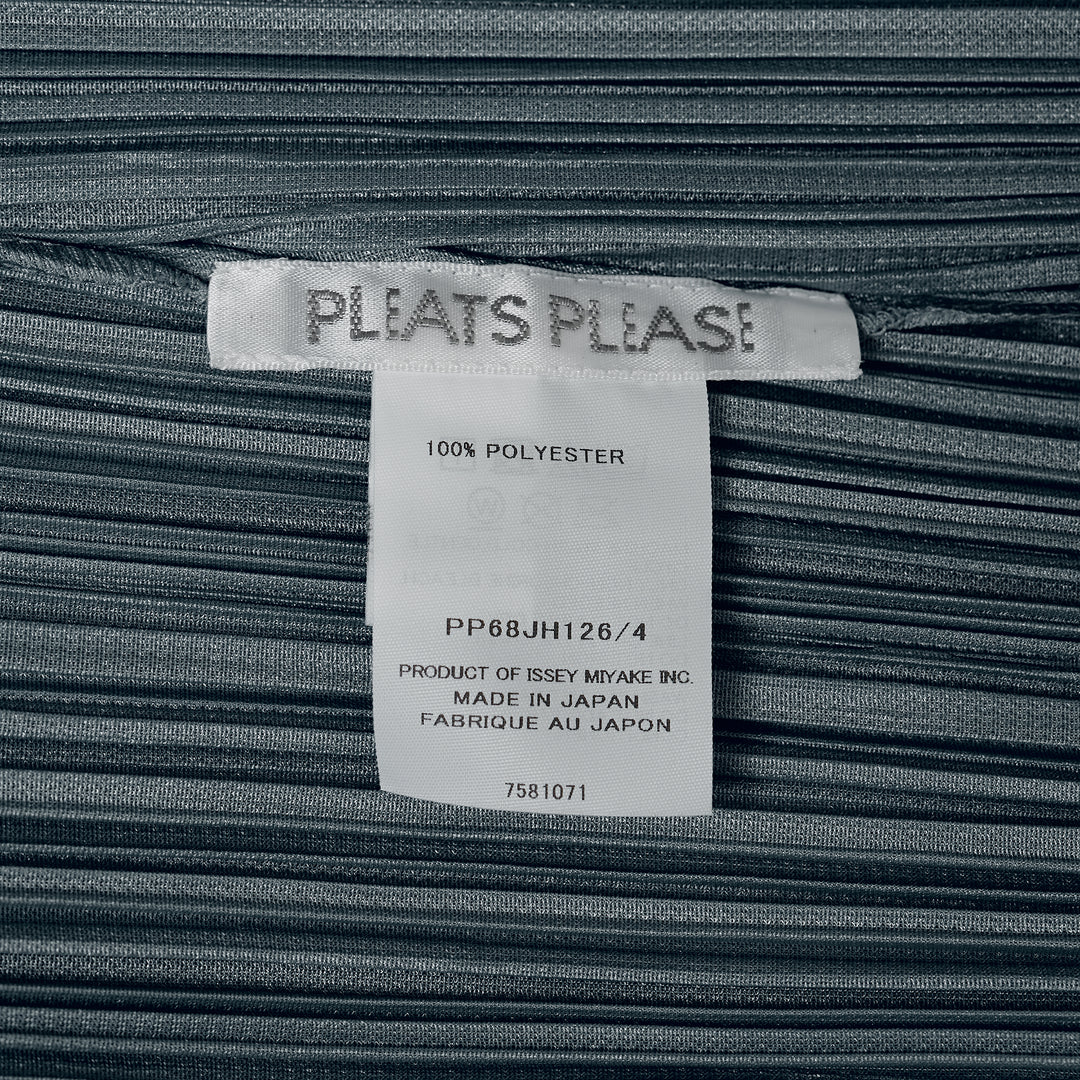Pleats Please Issey Miyake Monthly Colors August micro-pleated short sleeve maxi dress in black