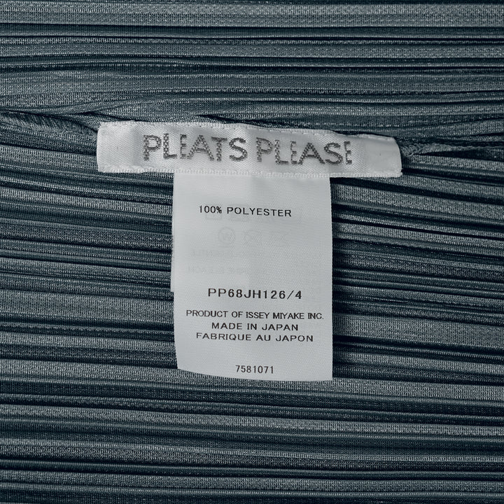 Pleats Please Issey Miyake Monthly Colors August micro-pleated short sleeve maxi dress in black