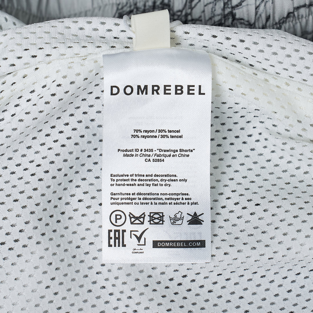 Sketch Print Shorts