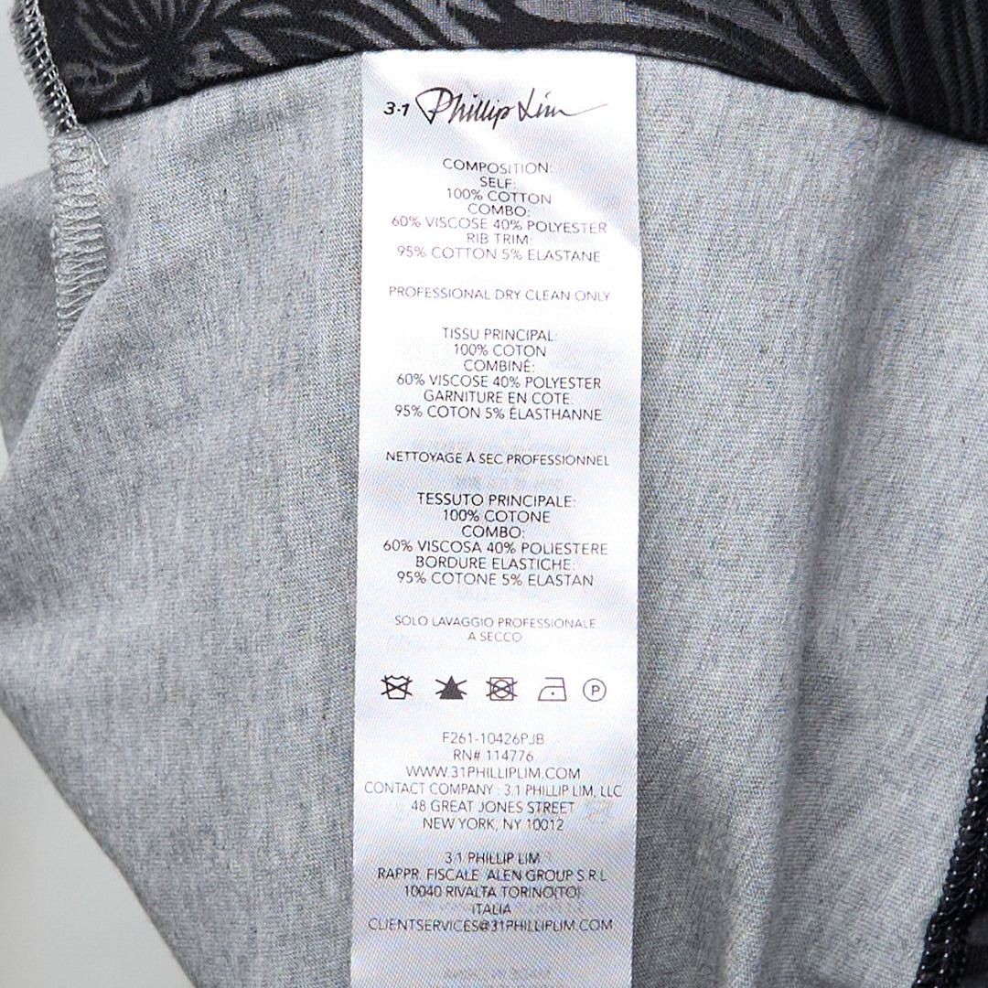 Long Sleeve Organza Combo Tee