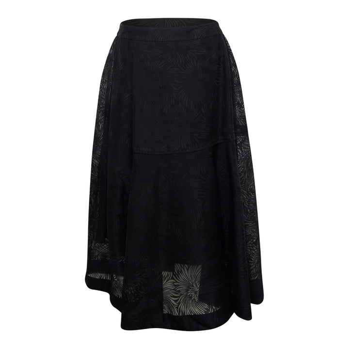 Organza Fil Coupé Midi Skirt