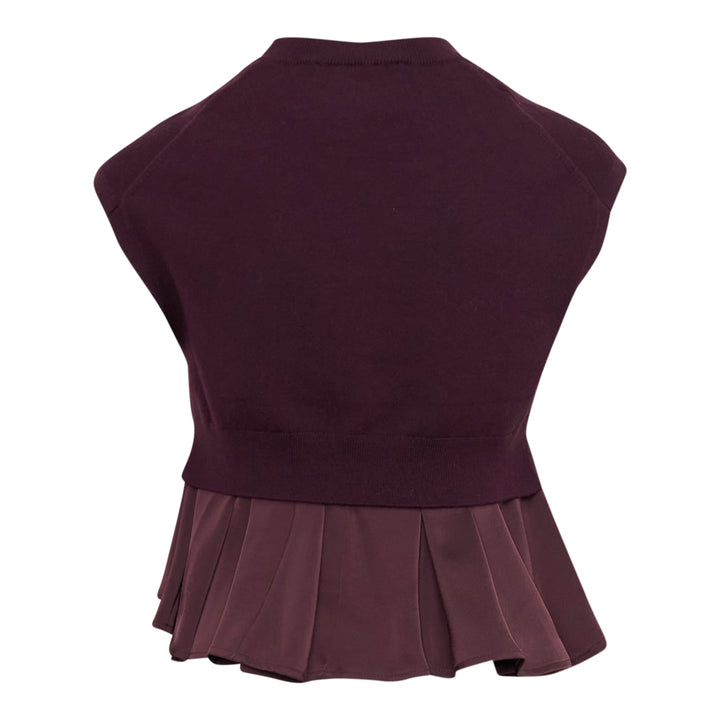 Ultrafine Merino Tank With Twill