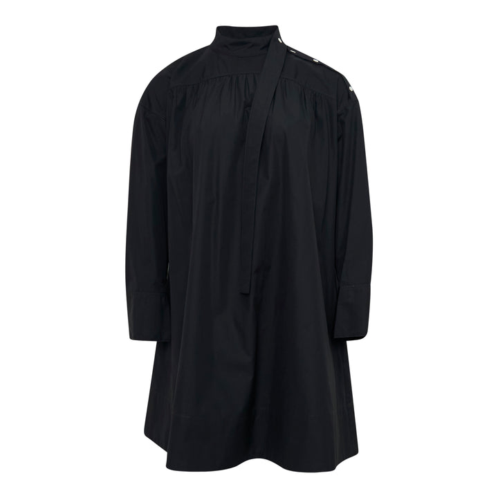 Long Sleeve Poplin Mini Dress