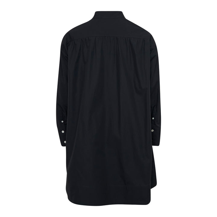 Long Sleeve Poplin Mini Dress