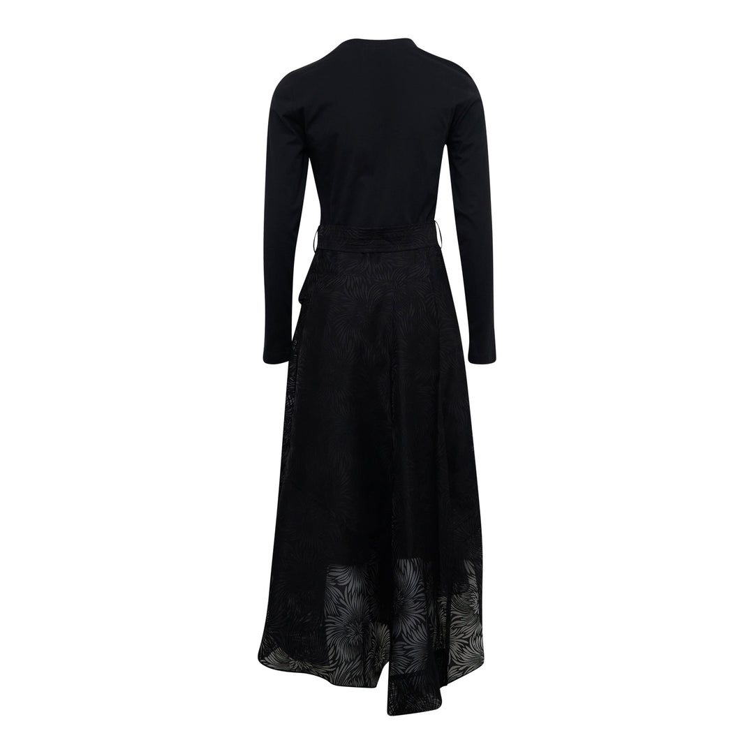 Long Sleeve Organza T-Shirt Dress