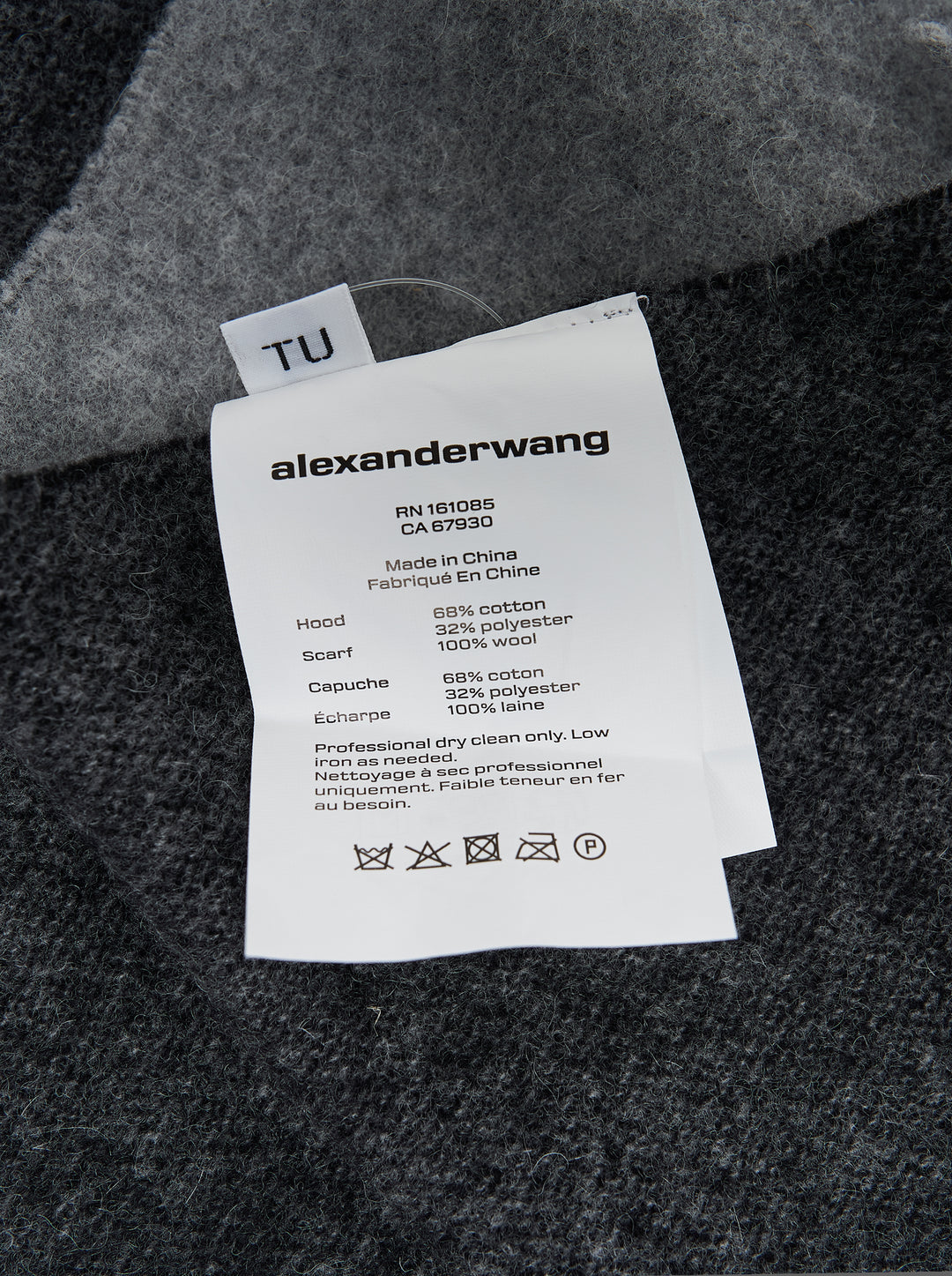 Alexander Wang Hooded Logo Scarf - view 4