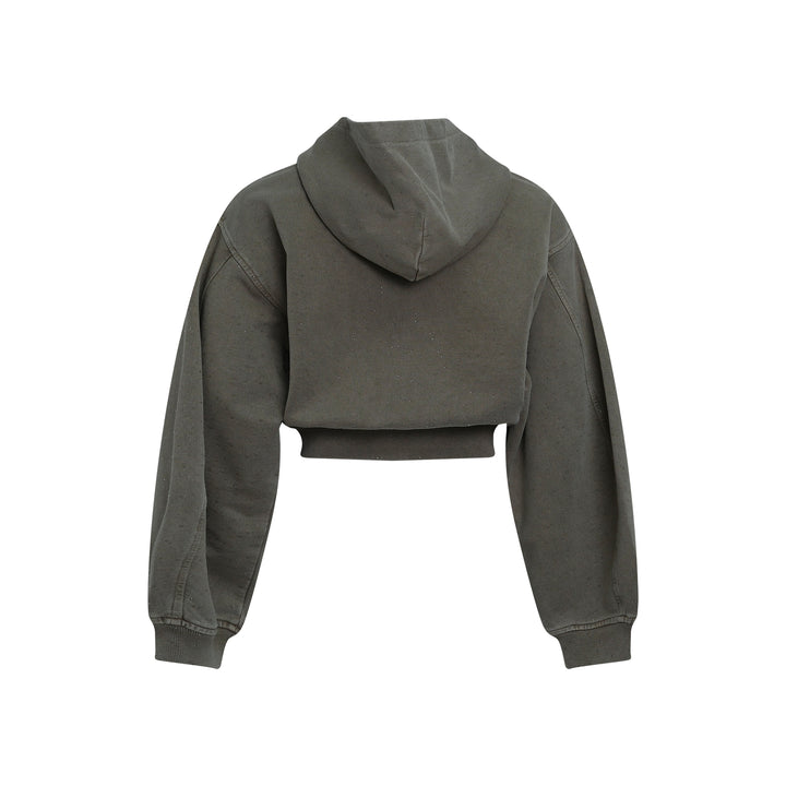 Allover Hotfix Zip-Up Hoodie