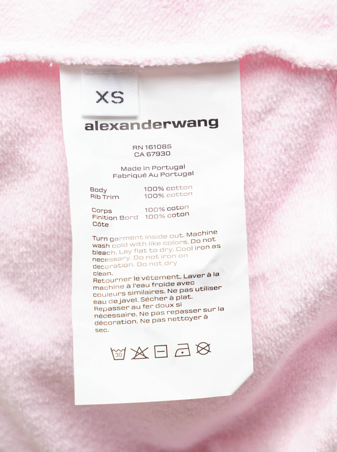 Alexander Wang Logo Print Zip-Up Hoodie - view 4
