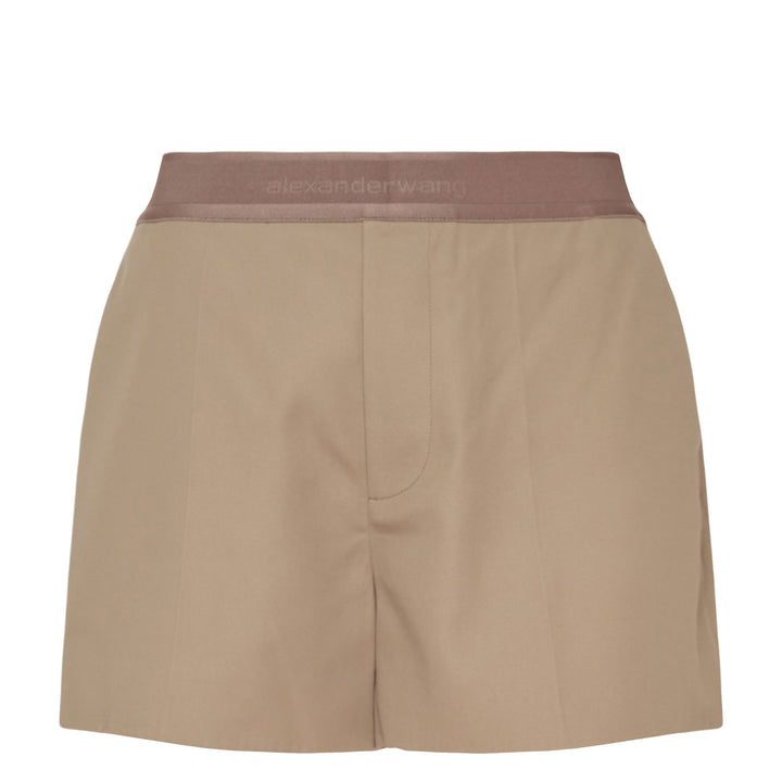 High-Rise Mini Shorts With Logo
