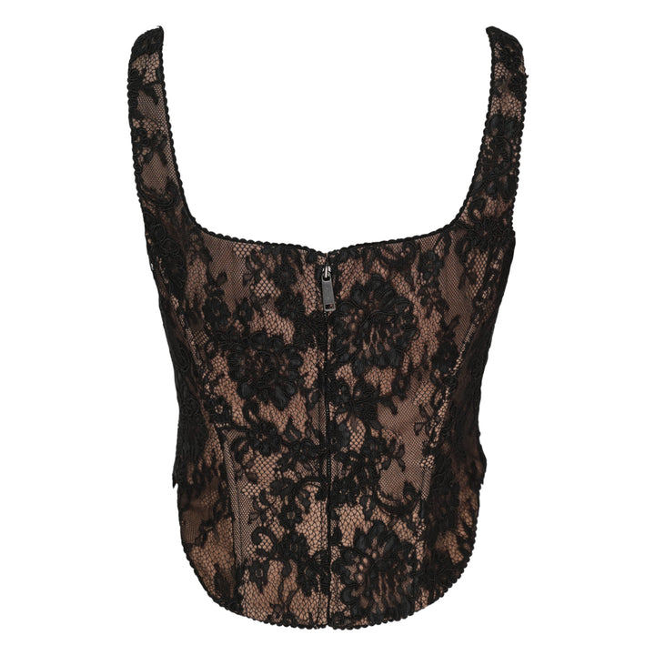Black Lace Corset Top