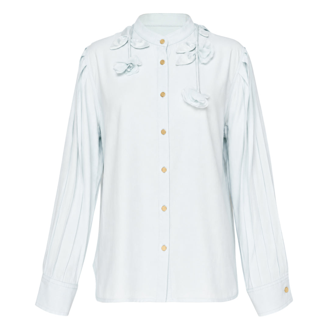 Light Blue Viscose Blouse