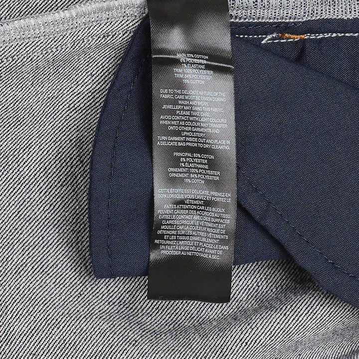 Indigo Denim Halterneck Flared Dress