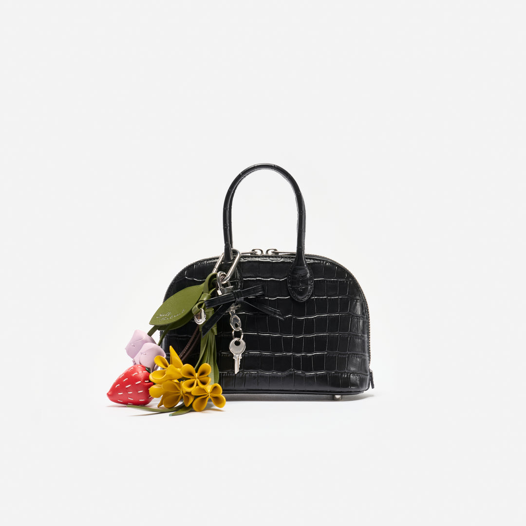 Croc Leather Toast Mini Bag