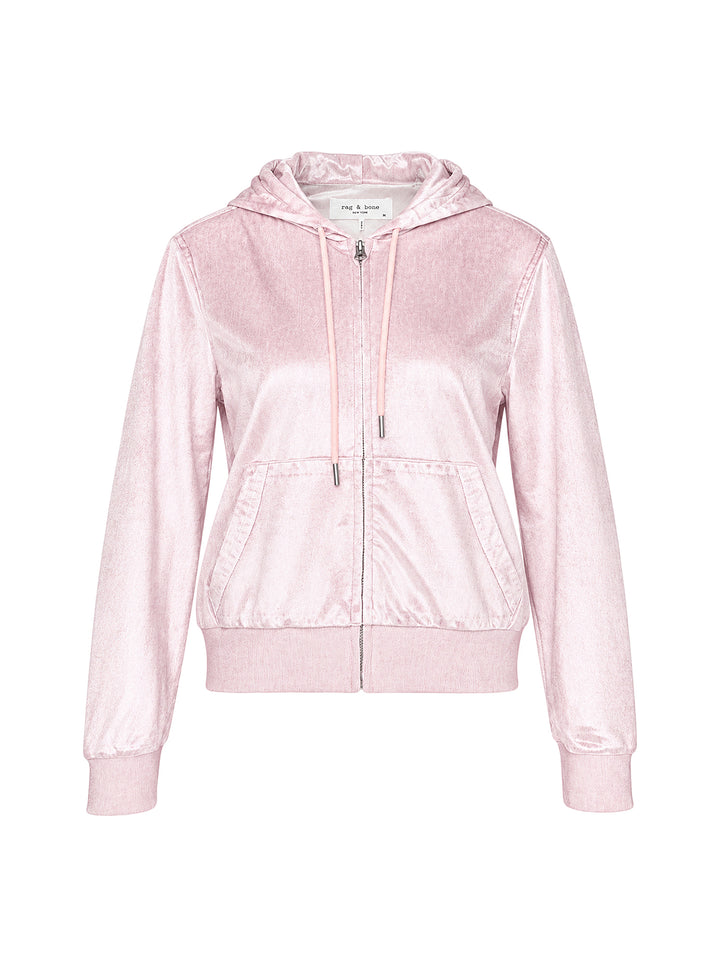 rag & bone Miramar Velvet Zip Hoodie