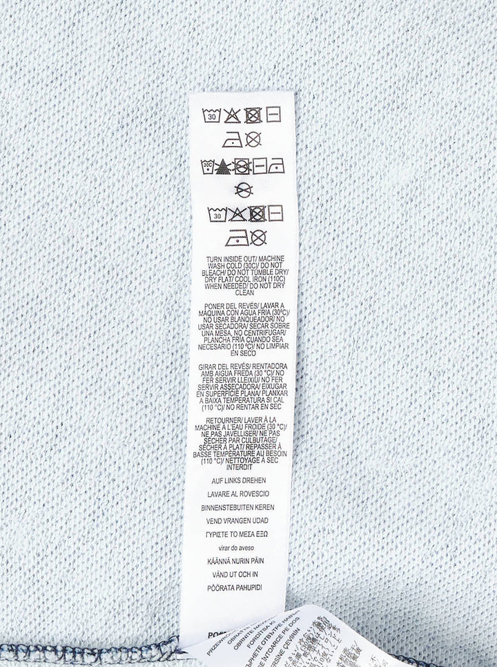 rag & bone Miramar wide-leg jeans in medium blue wash with raw fray detailing along both side seams, five-pocket styling and silver-tone hardware - view 6