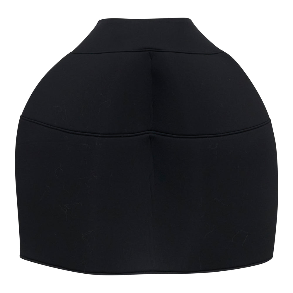 Melitta Baumeister Foamy Ball Skirt in black — front view showing exaggerated balloon silhouette with horizontal seam panelling and fitted waistband - view 2