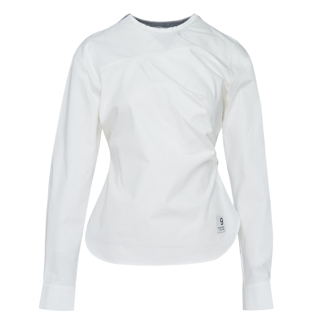 Backward Shirring Knit Top