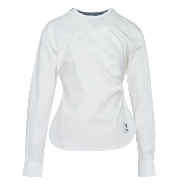 Backward Shirring Knit Top