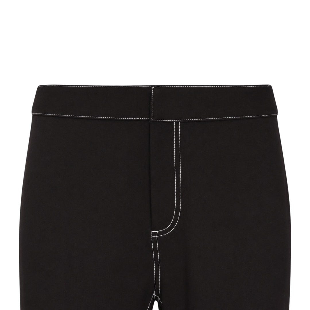 Vito Ponte Cropped Contrast Stitch Pants