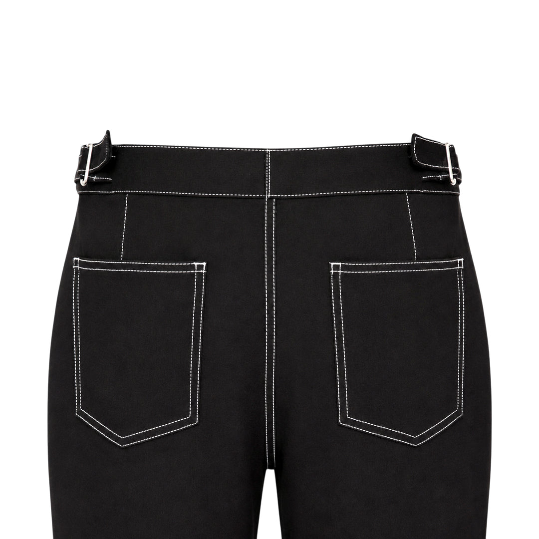 Vito Ponte Cropped Contrast Stitch Pants