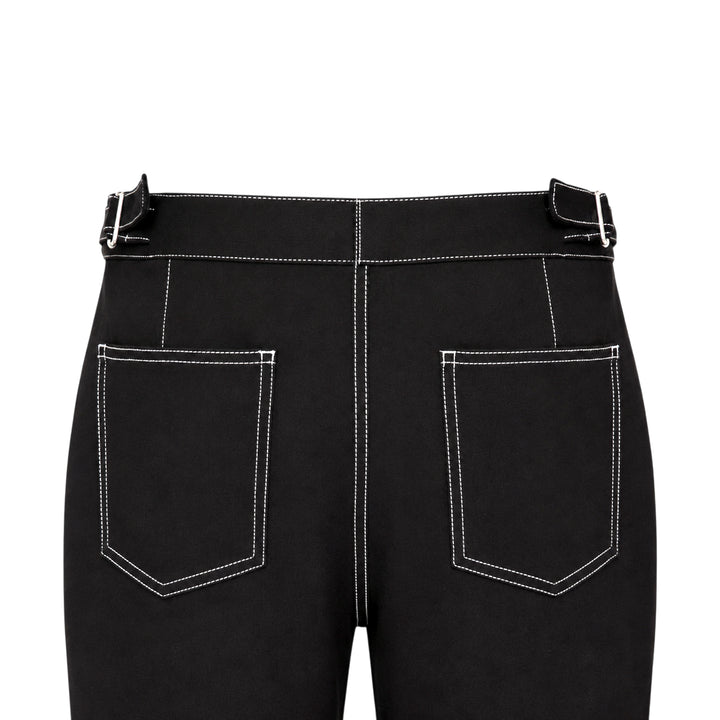 Vito Ponte Cropped Contrast Stitch Pants