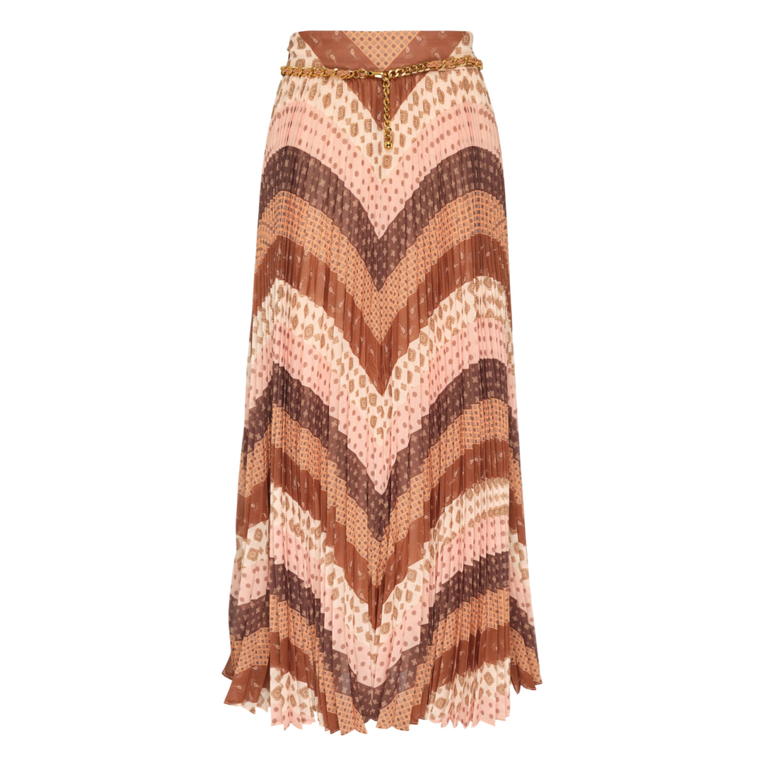 Sunray Pleated Maxi Skirt
