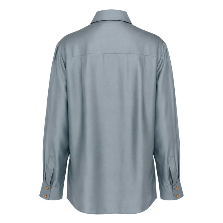 Tassel Tie Neck Blouse