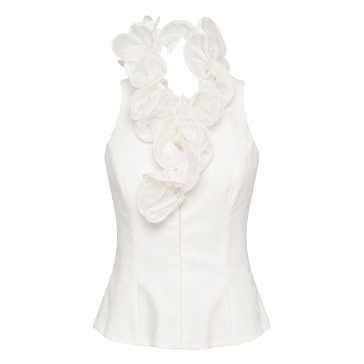 Spiral V-Neck Floral Top