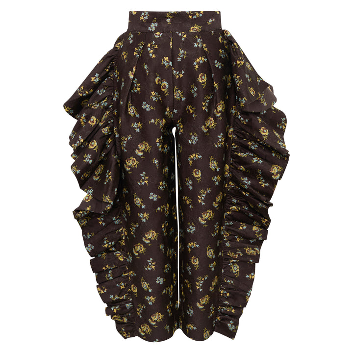 Lilah Floral Ruffle Pants