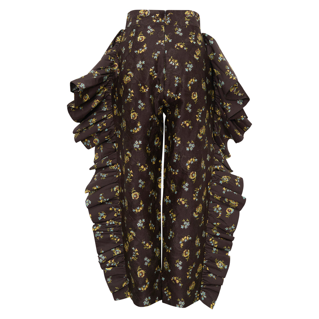 Lilah Floral Ruffle Pants