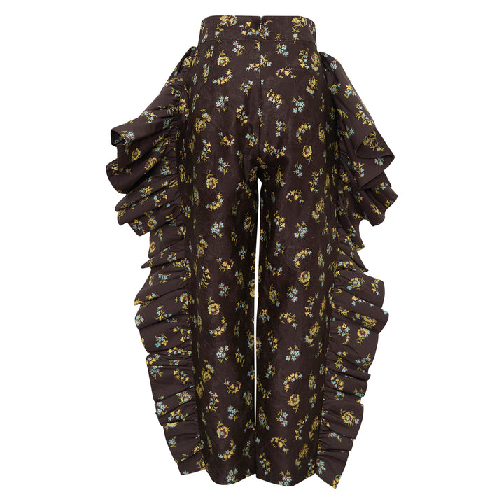 Lilah Floral Ruffle Pants