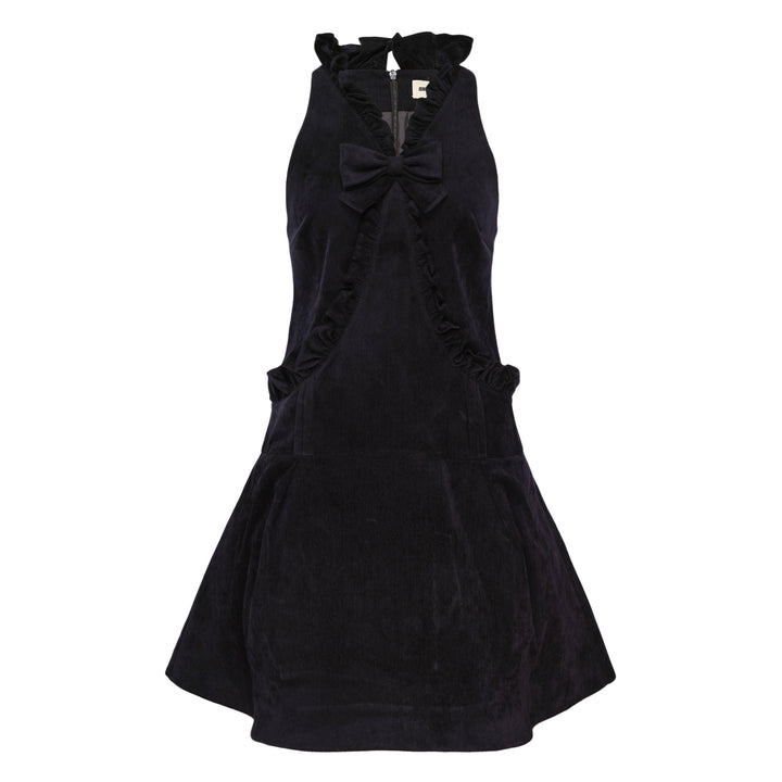 Ruffled Bow Mini Dress