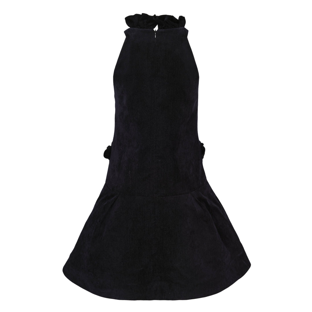 Ruffled Bow Mini Dress