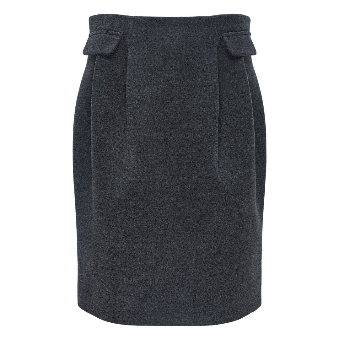Decorative Flap Pocket Skirt