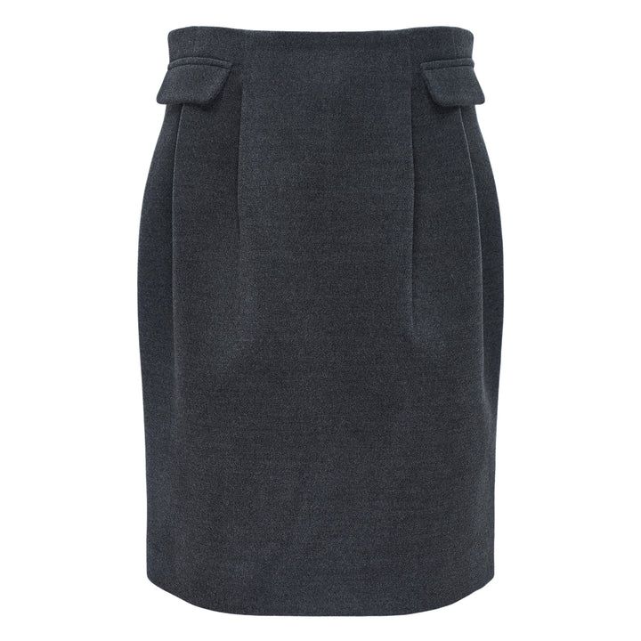 Decorative Flap Pocket Skirt