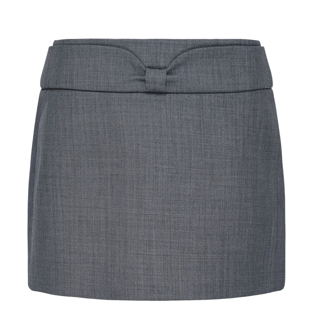 Bow Low-Waist Mini Skirt