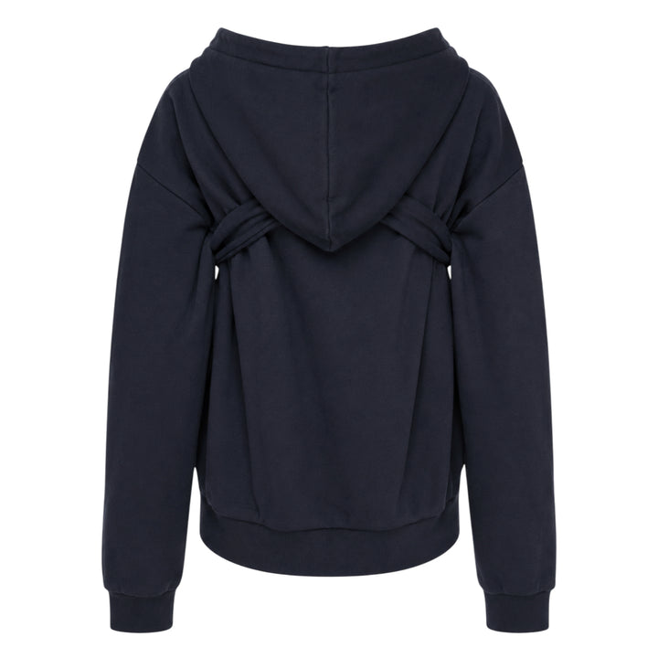 Tie Front Bow Hoodie