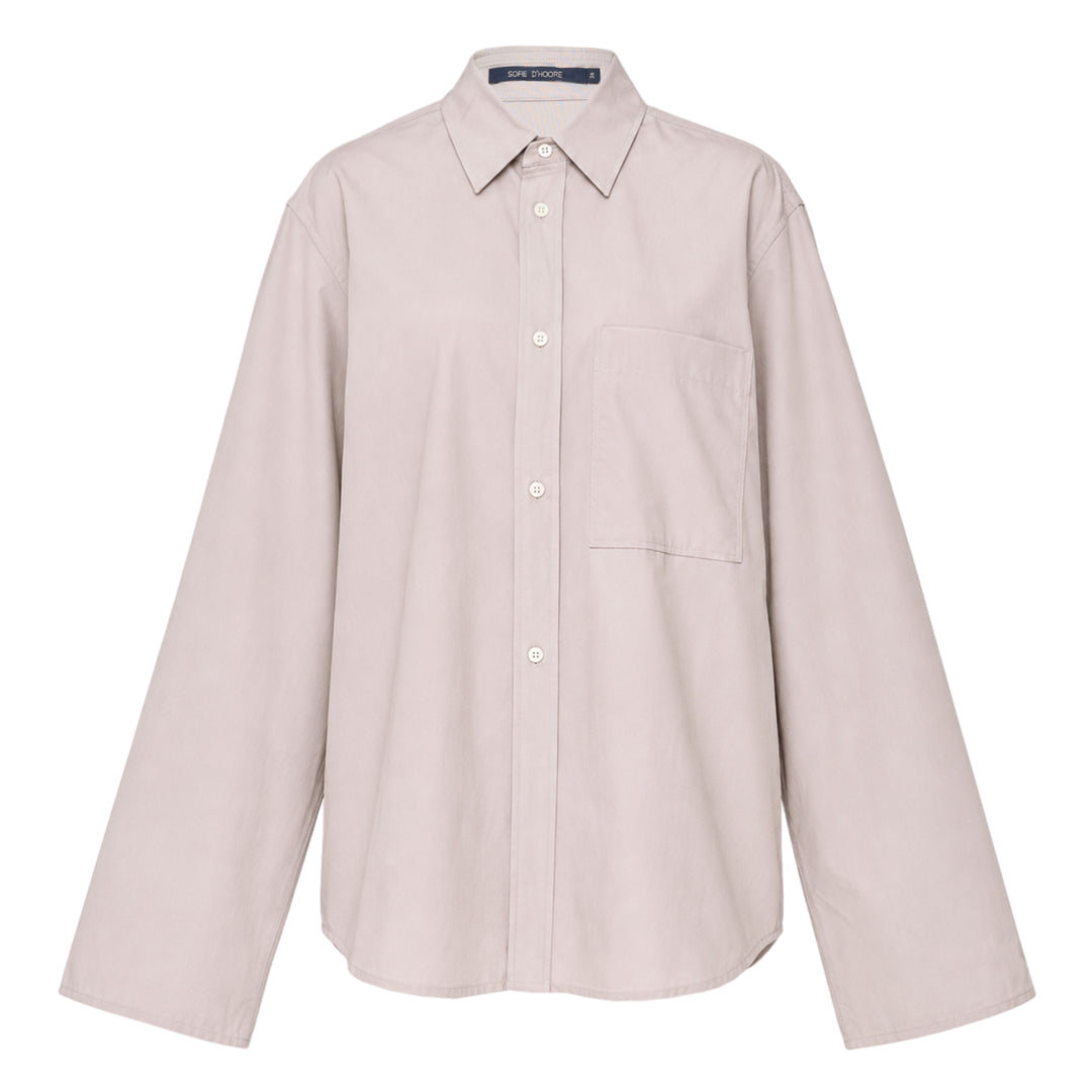 Long Sleeve One Pocket Blouse