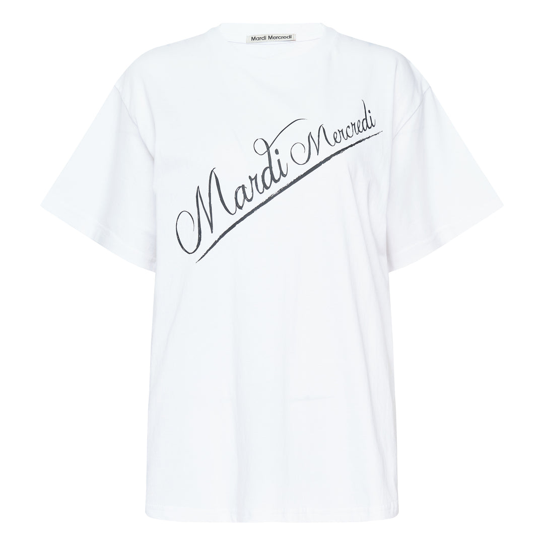 Script Logo Diagonal Tee