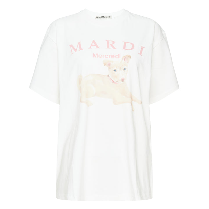 Puppy Graphic Oversized Tee