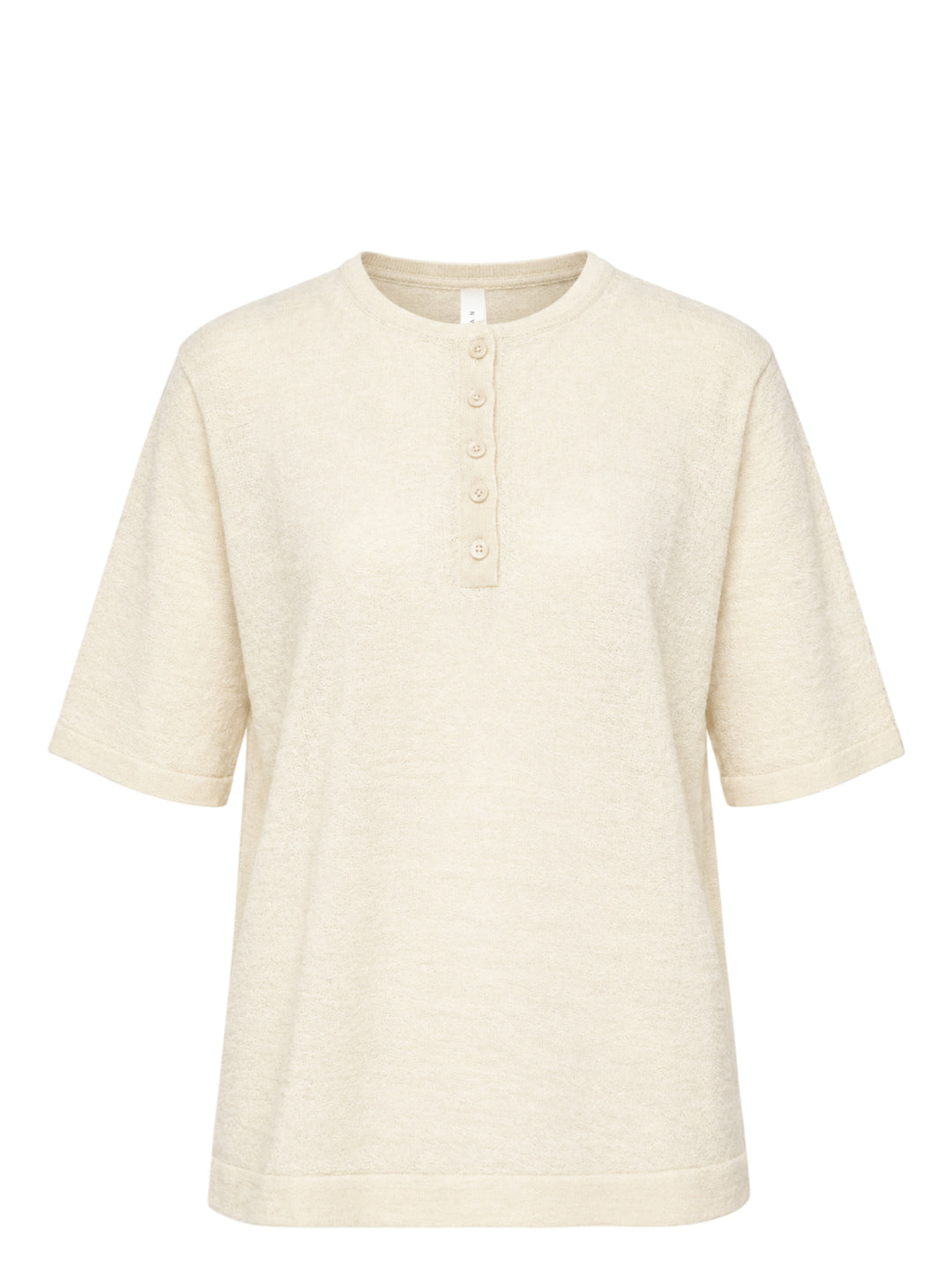 Lauren Manoogian Fine Henley Knit Top