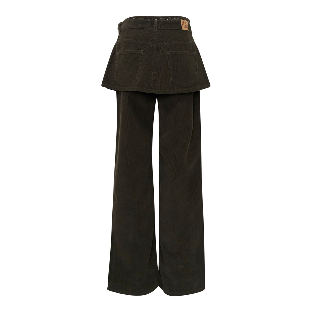Layered Corduroy Pants