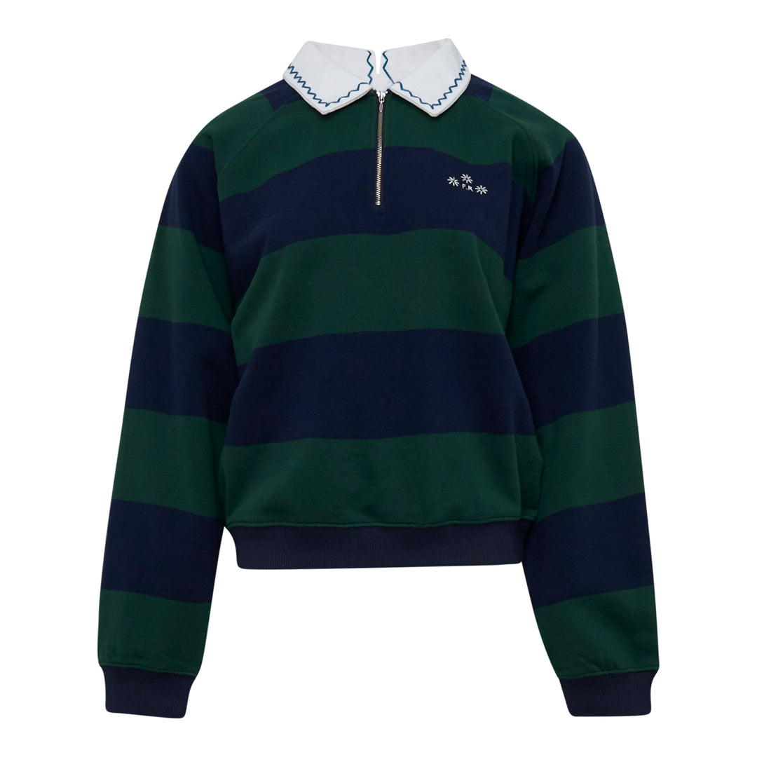 Embroidery Round Collar Sweatshirt