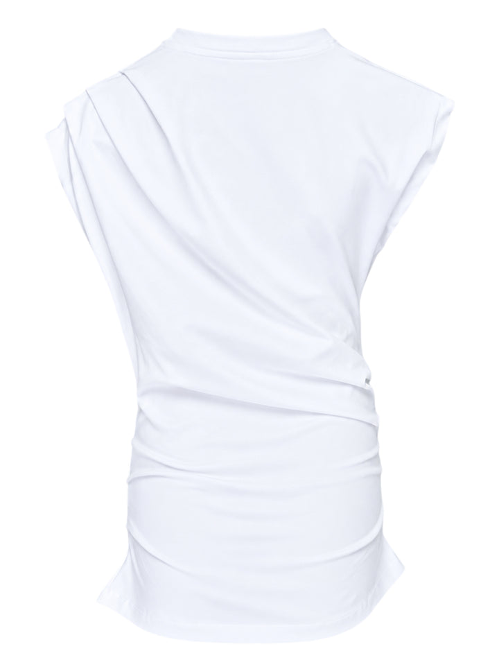 GANNI Stretch Heavy Jersey Draped Blouse - view 2
