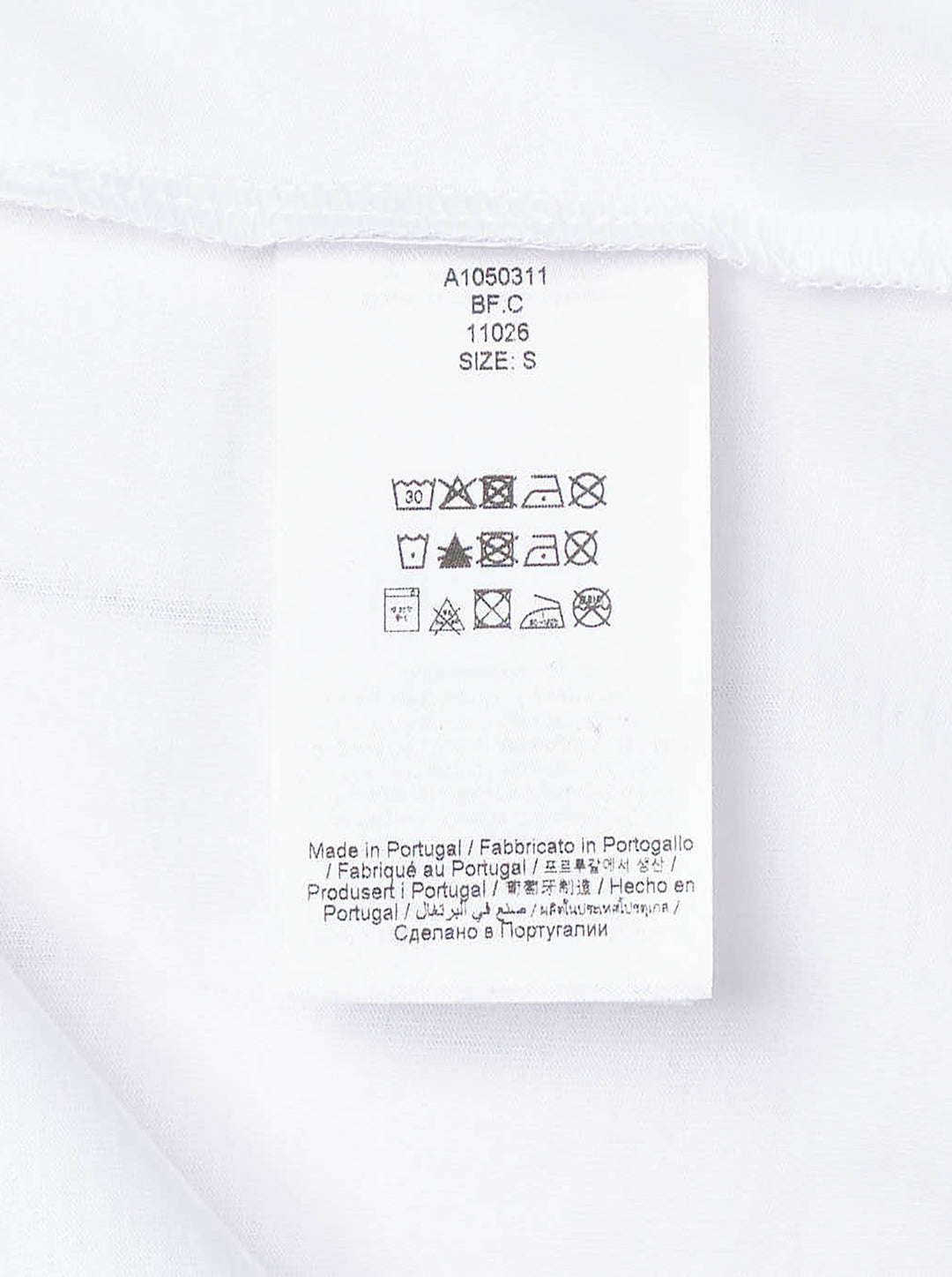 Ganni white relaxed cotton t-shirt with collegiate 'Ganni' lettering above a distressed graphic of two fuzzy bears wearing mushroom caps, with 'Have a nice day! Please recycle' text beneath - view 3
