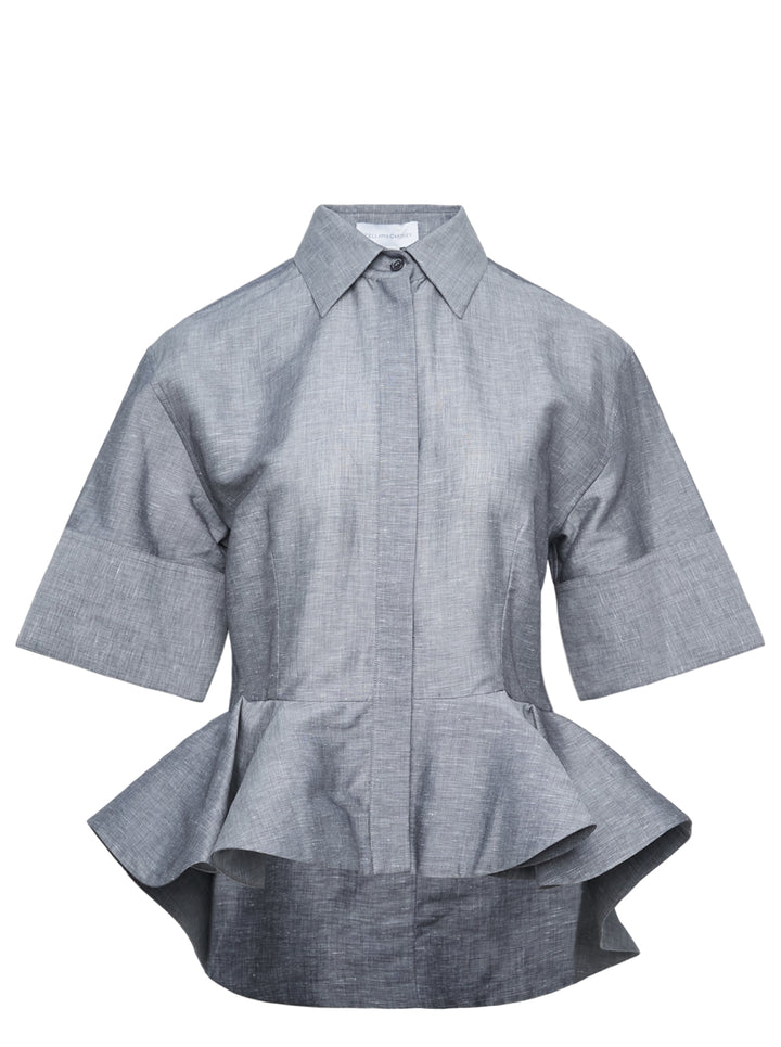 Stella McCartney Peplum Cotton Poplin Shirt