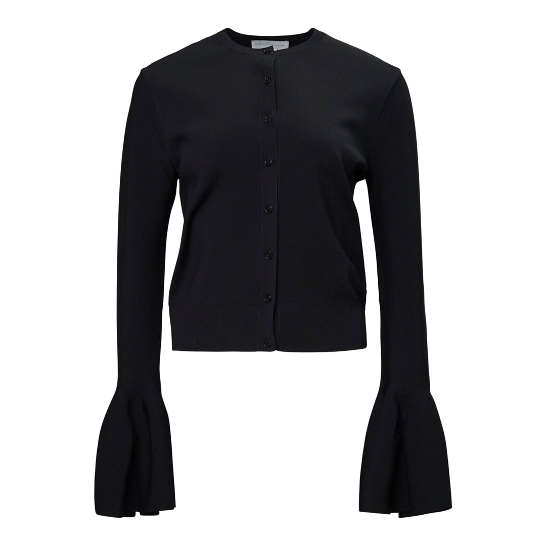 Stella McCartney Compact Knit Bell Sleeve Cardigan