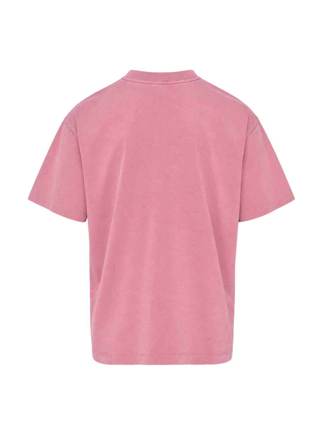 Drôle de Monsieur Classic Slogan Tee in washed pink with 'Not From Paris, Madame' chest print and relaxed oversized fit - view 2