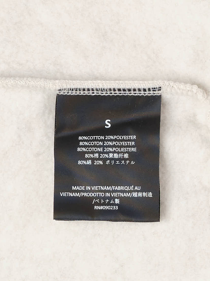 Fear of God ESSENTIALS women's slim sweatpants in heathered oat with drawcord waist, black logo tab and navy embroidered script logo - view 5
